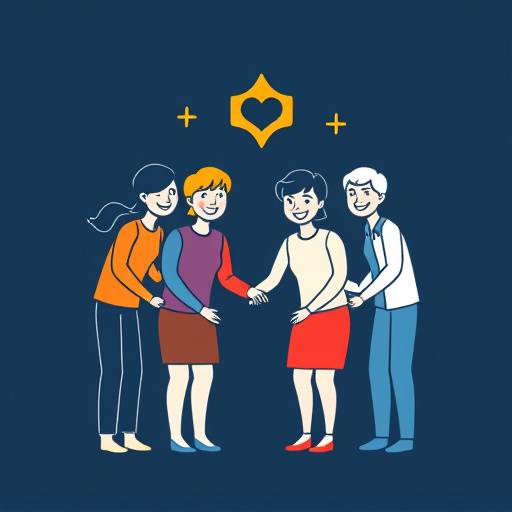 Icona di un gruppo di persone che collaborano, simbolo di team building