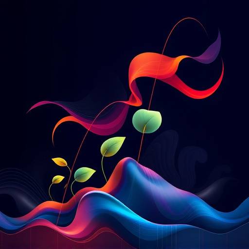 Immagine astratta che rappresenta la crescita e l'innovazione